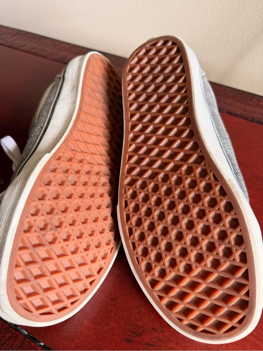Vans Low-Top Sneakers in Gray and White